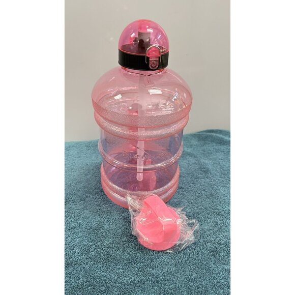 Bluewave Daily 8 Sports Water Bottle Jug w/2 Caps/Straw - Gym Fitness Diet 1.9L - Picture 7 of 16